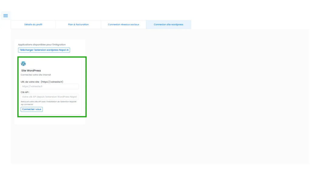 connexion site wordpress 2
