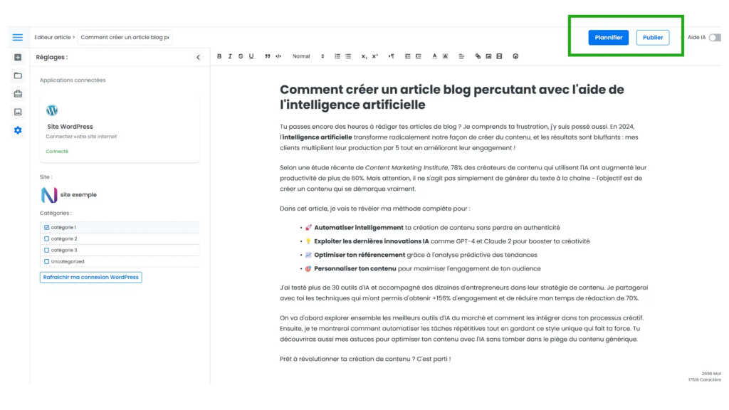 editeur article 18