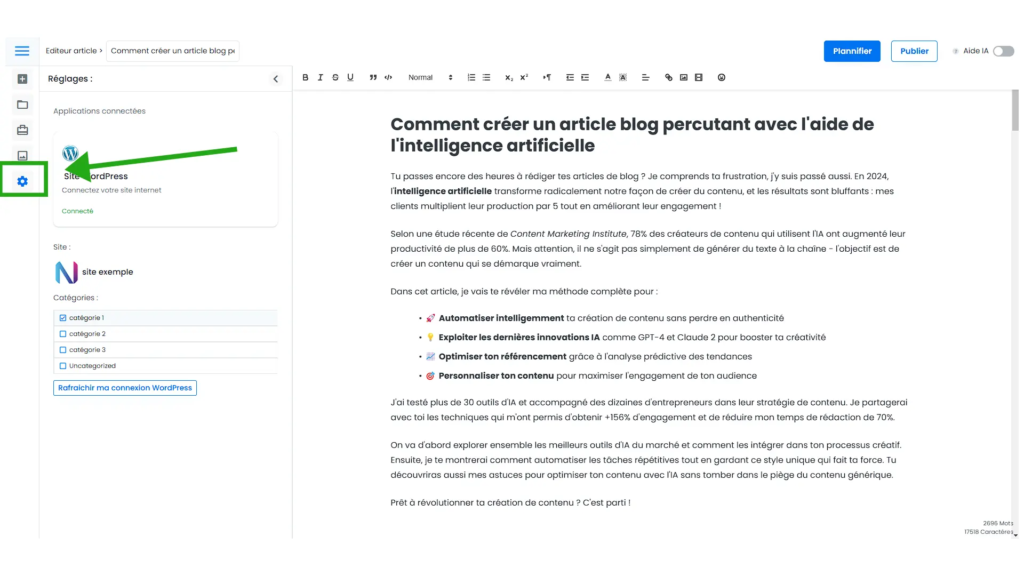 editeur article 6
