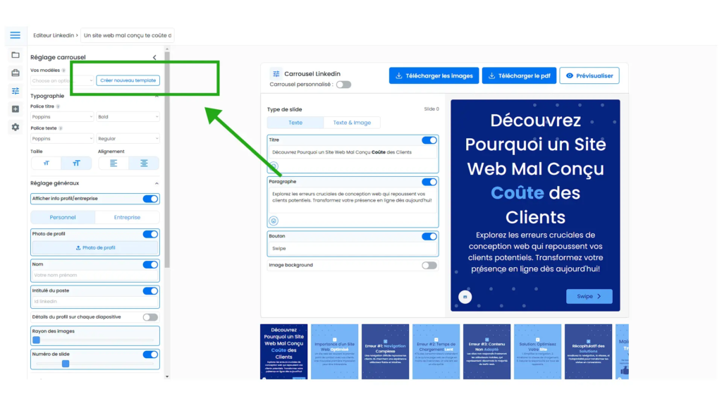 editeur de carrousel 1