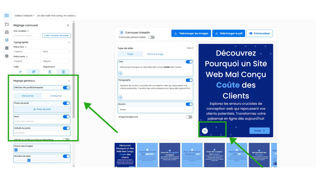 editeur de carrousel 4
