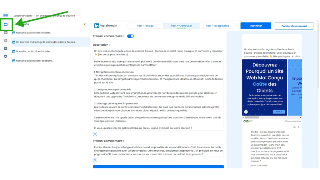 editeur linkedin 2