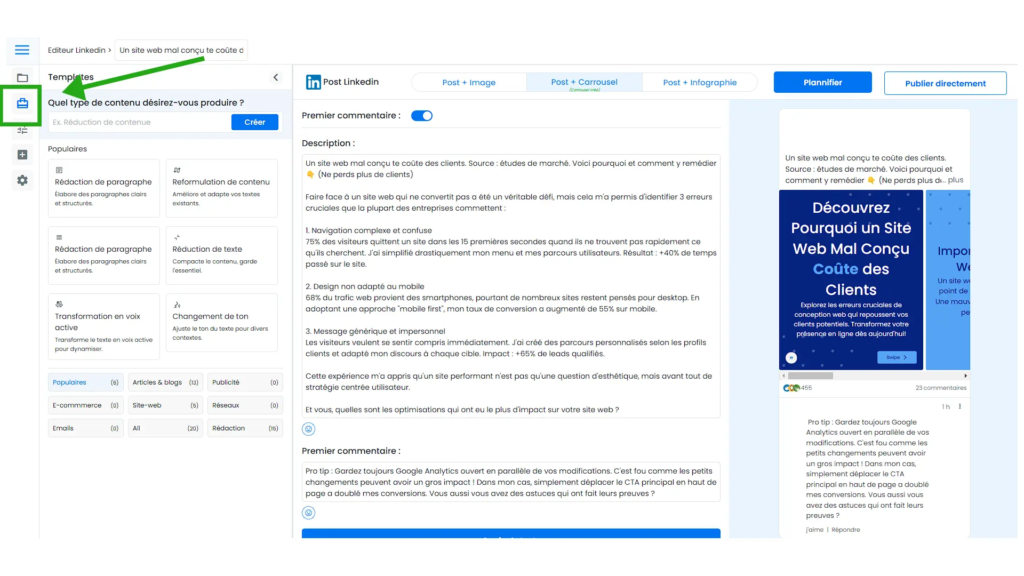 editeur linkedin 3